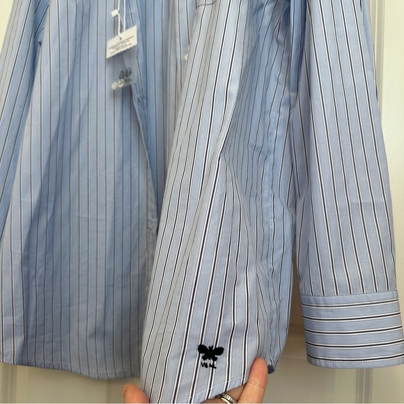 Max Mara Weekend Label-cut Cotton Poplin Shirt Size: US2 XSmall Spring/Summer - Picture 13 of 16